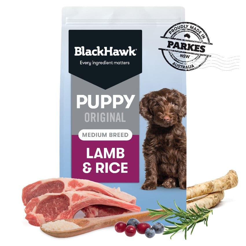 Black Hawk Medium Breed Puppy Lamb Rice Black Hawk Puppy Pet