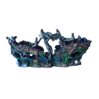 Aqua Care Ornament Sunken Ship Large, Ship fish tank ornament, Ornaments for fish tanks, Pet Essentials Warehouse