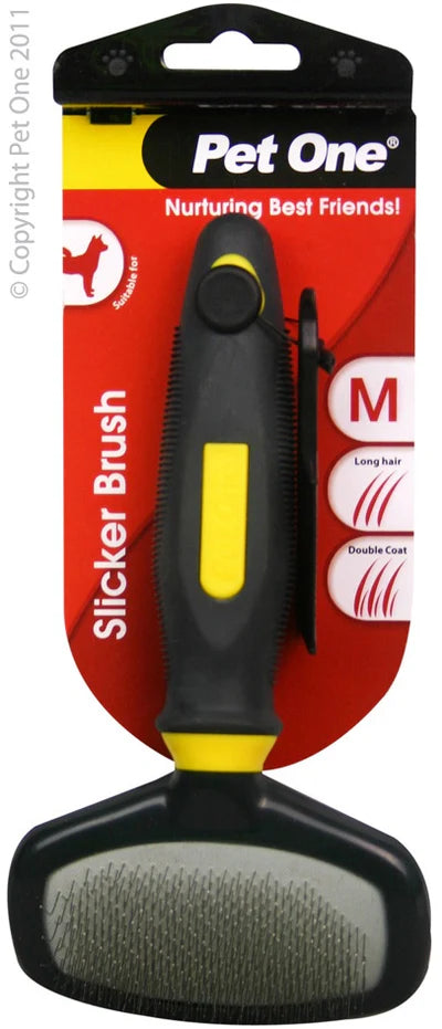 Pet One Slicker Brush Medium, Pet Essentials Warehouse