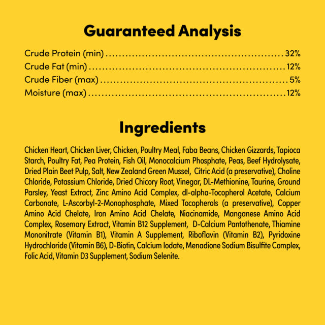 Animals Like Us RawMix33 with Cage-Free Chicken Freeze Dried Dog Food, Ingredients, Pet Essentials Warehouse