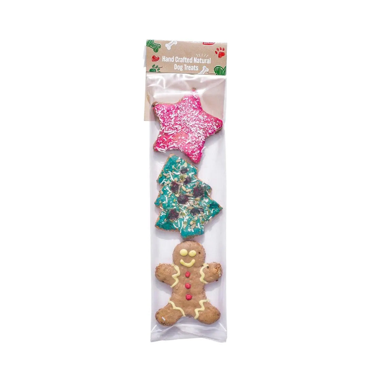 Christmas Iced Cookies Dog Treat 3 pack, pet essentials warehouse