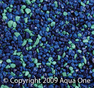 Aqua One Gravel Mixed Aqua & Blue 2mm, Pet Essentials Warehouse