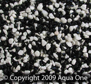 Aqua One Gravel Mixed White & Black 2mm, pet essentials warehouse, pet city