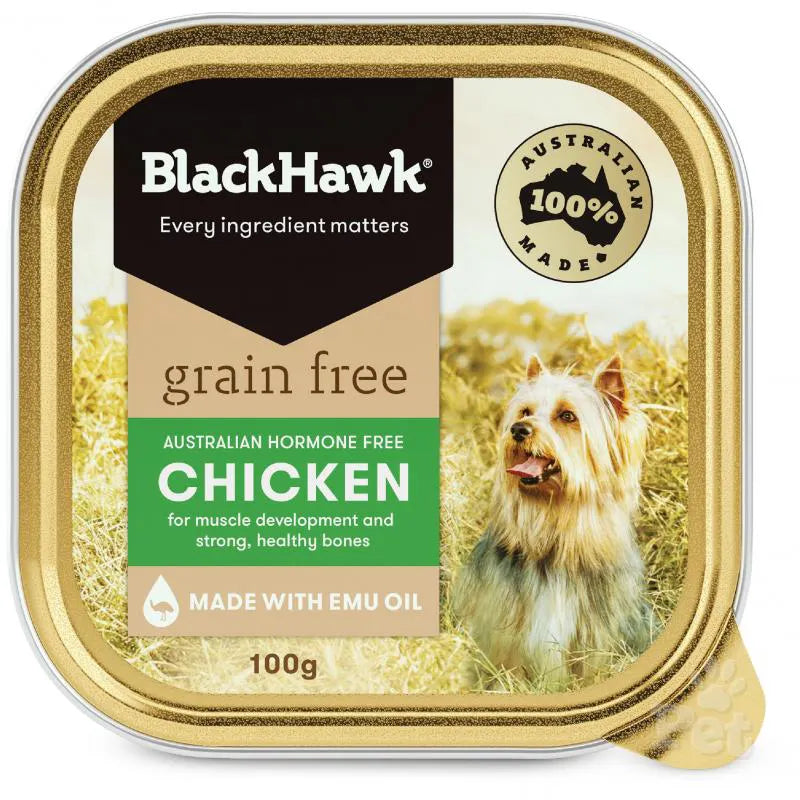 Black Hawk Grain Free Adult Chicken Canned Wet Dog Food with chicken breast, pet essentials warehouse