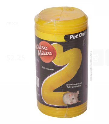 Pet One Tunnel Mouse Maze, Tunnel for mice, Mouse Tunnel, Mouse maze, Pet Essentials Warehouse