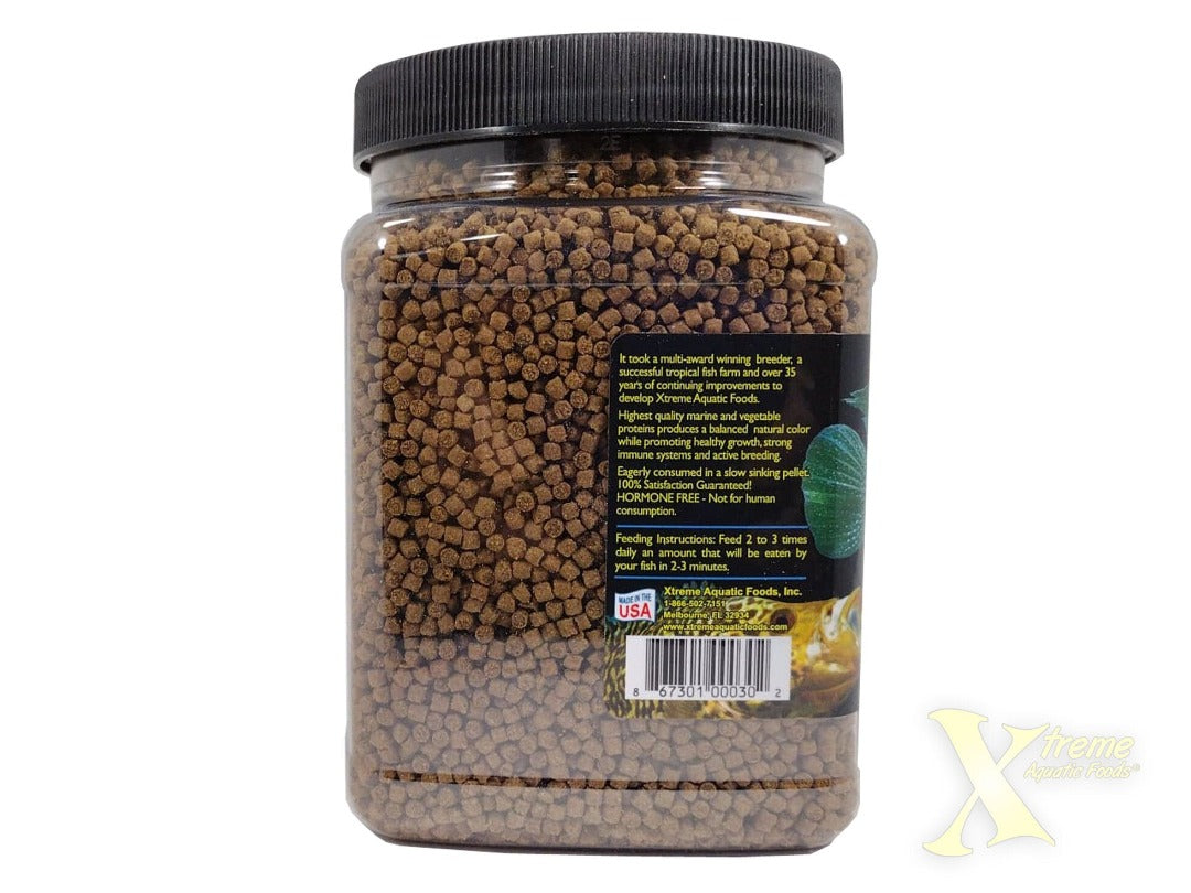 Xtreme Big Fella Slow Sinking Pellet Fish Food feeding instructions, pet essentials warehouse