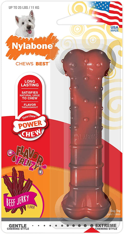 Nylabone Dura Chew Beef Jerky, Pet Essentials Warehouse Napier, front of package