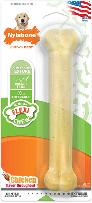 Nylabone Flexi Chew Chicken Chew Dog Toy Large, Nylabone dog toys, pet essentials warehouse