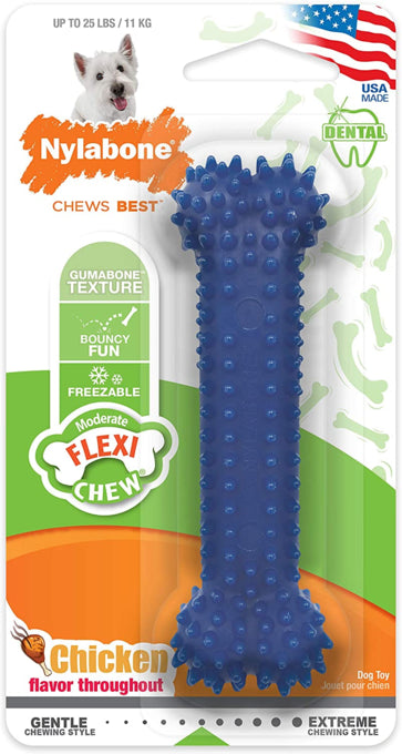 Nylabone Flexi Chew Dental Bone Dog Toy, Pet Essentials Warehouse