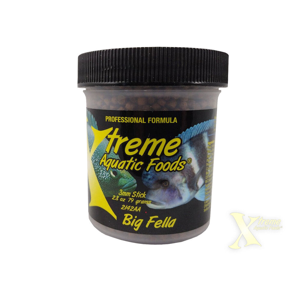 Xtreme Big Fella Slow Sinking Pellet Fish Food 79g bottle, pet essentials warehouse