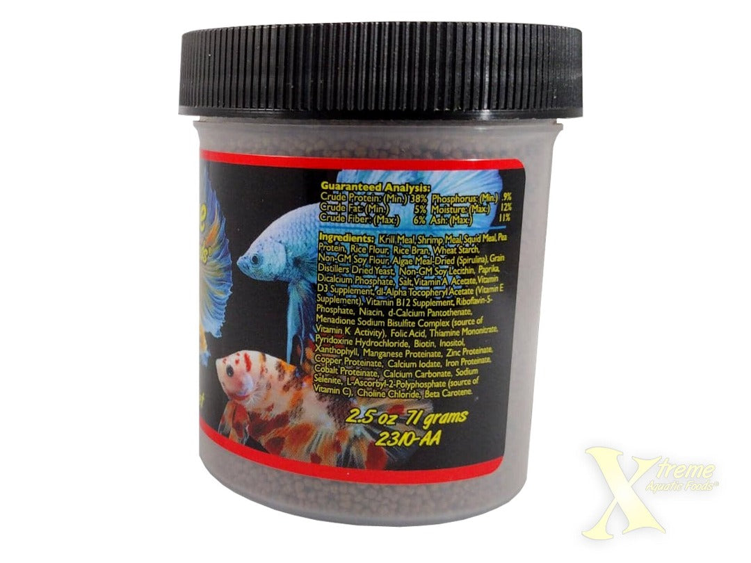 Xtreme Betta Pellets 1.5mm 71g Semi Floating Pellets, pet essentials warehouse