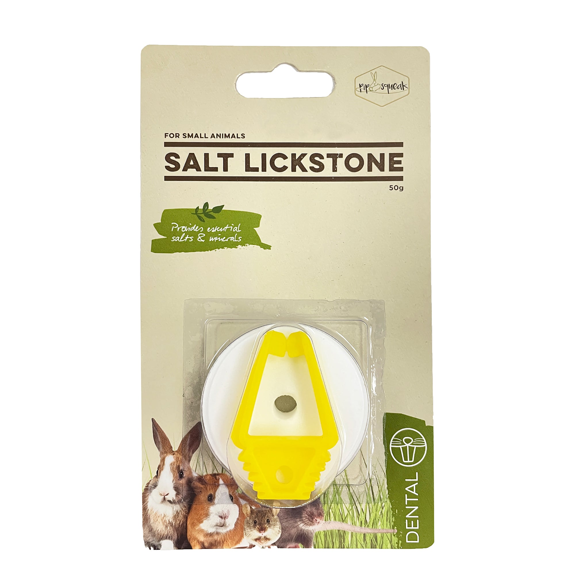 PipSqueak Salt Lickstone, Dental for small animals, Salt Lick for small pets, Small Pet Dental, Pet Essentials Warehouse