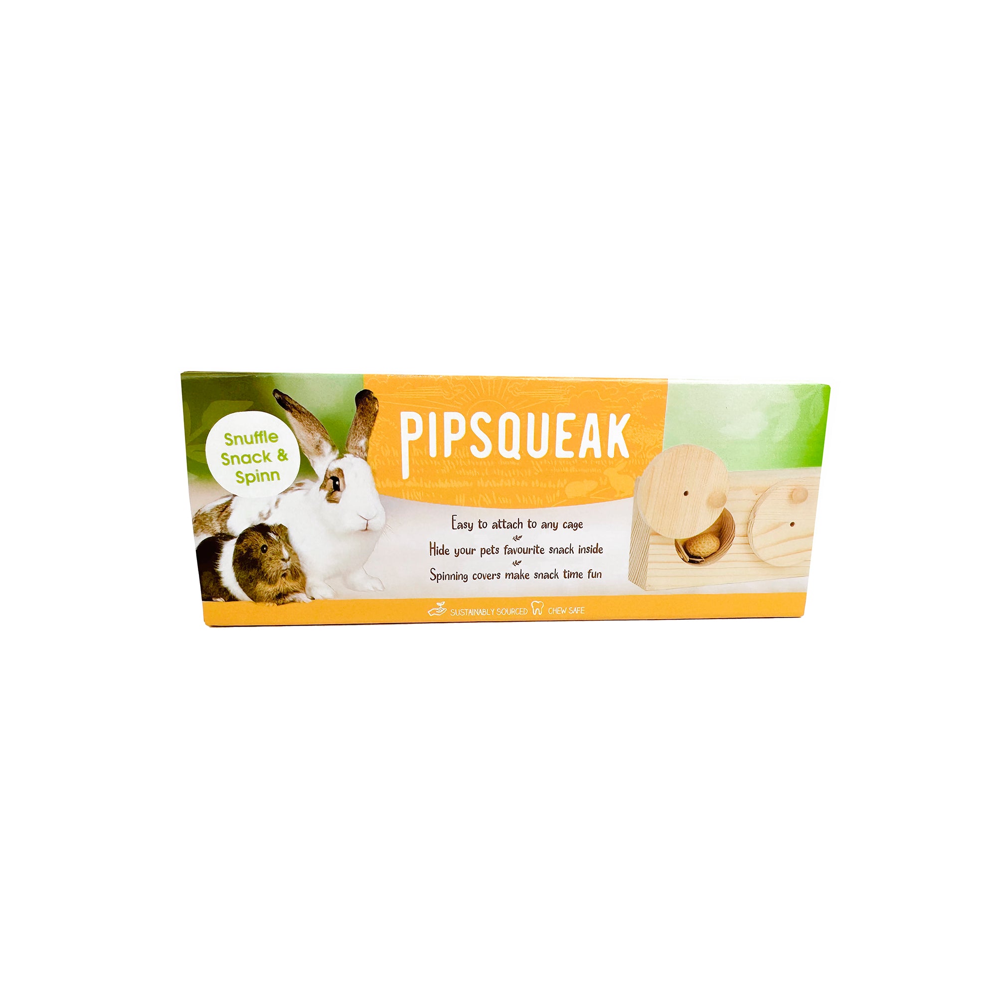 Pipsqueak Snuffle Snack & Spin, Snack and spin small pet toys, toys for rabbits, Bunny toys, Pet Essentials Warehouse
