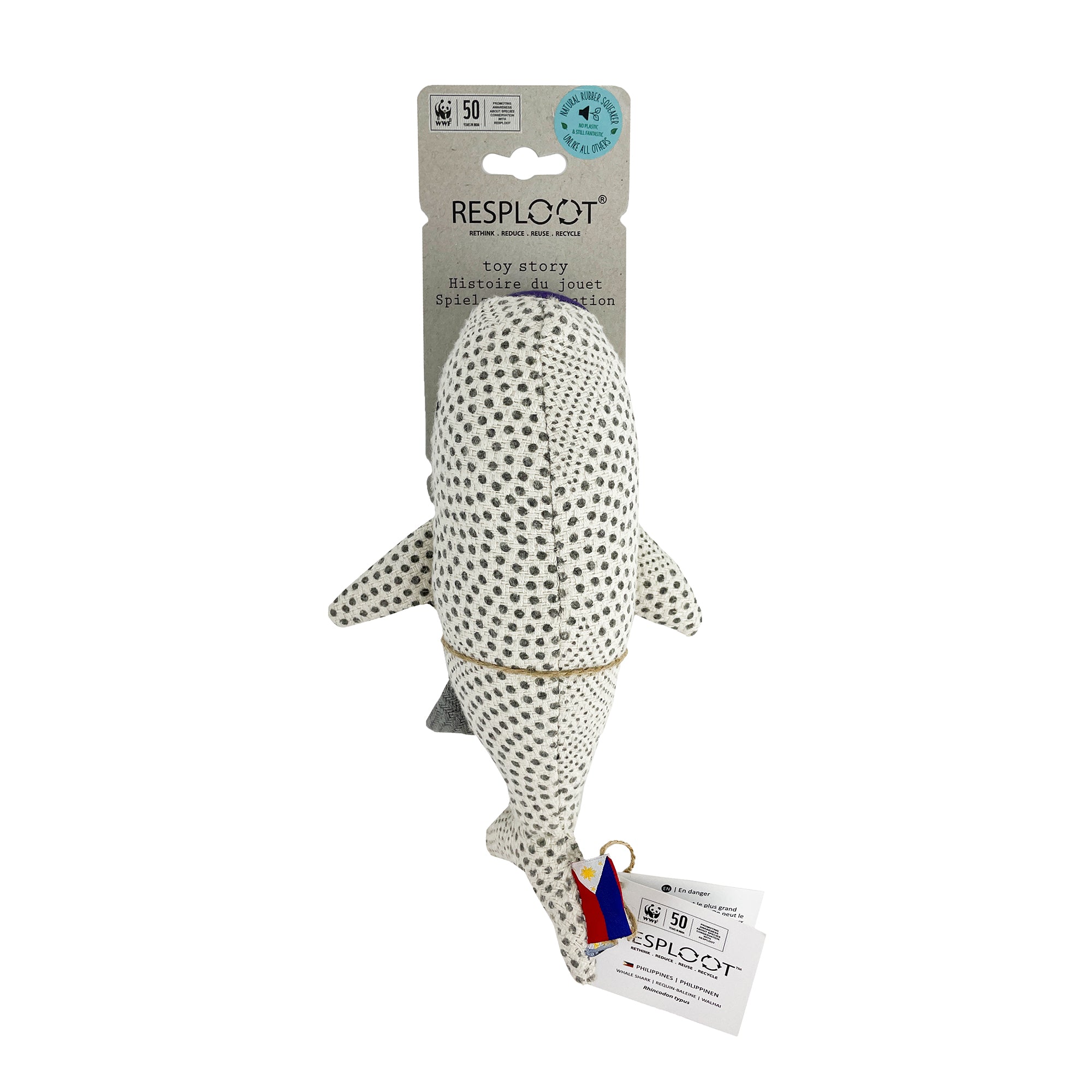 Resploot Whale Shark Dog Toy, Resploot dog toys, Pet Essentials Warehouse