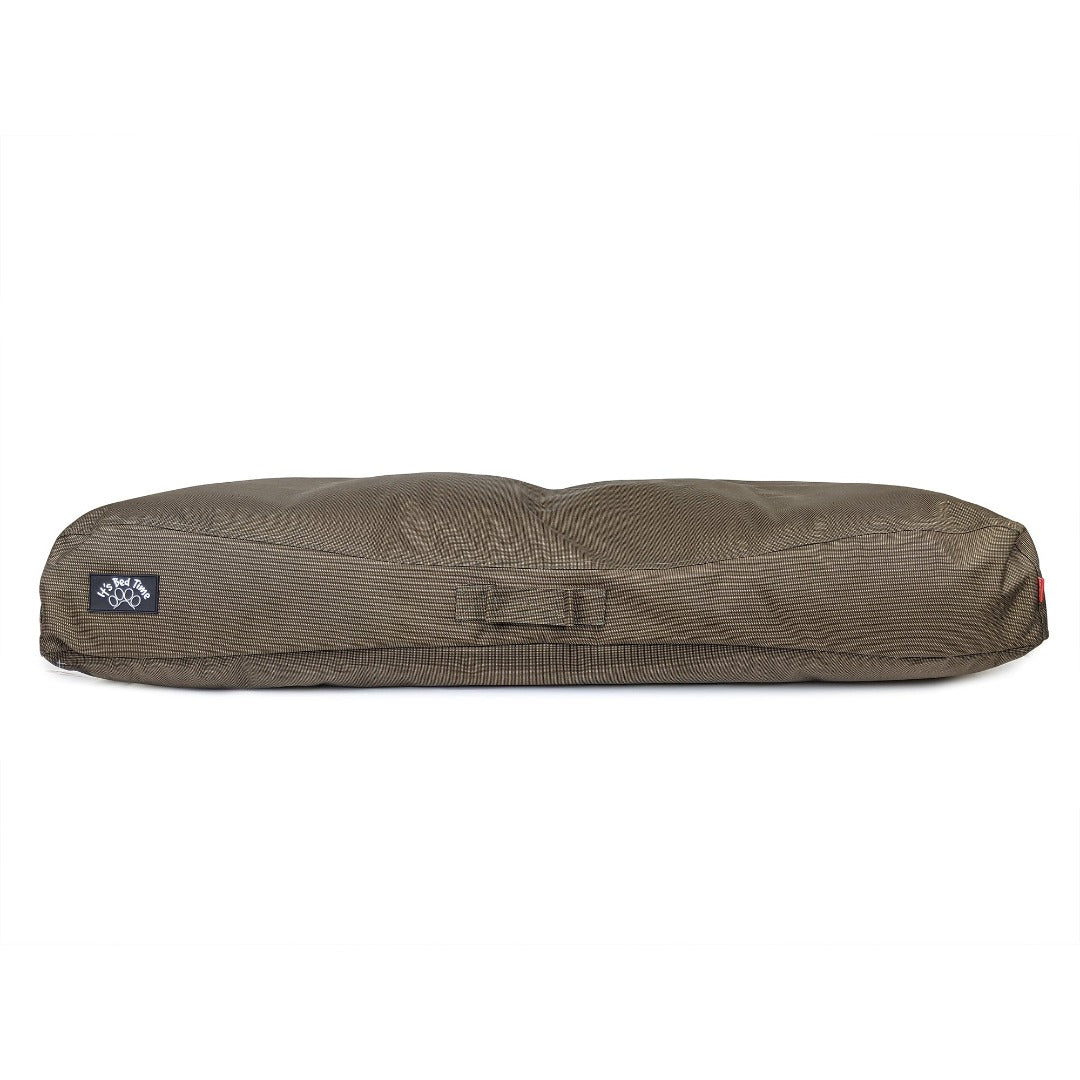 Its Bed Time  Outdoor Cushion Coffee with handle, pet essentials warehouse, outdoor dog bed,