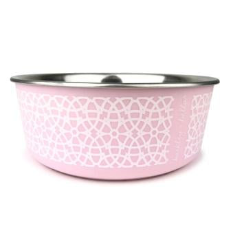 Barkley & Bella Marrakesh Rose Bowl, Dog Bowl Pink, Pink dog Bowl, Pet Essentials Warehouse