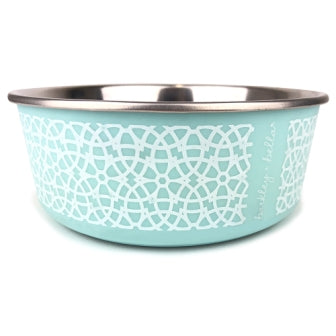 Barkley & Bella Marrakesh Mint Bowl, Pet Bowl, Bowls for pets, Stainless steel Bowl, Pet Essentials Warehouse