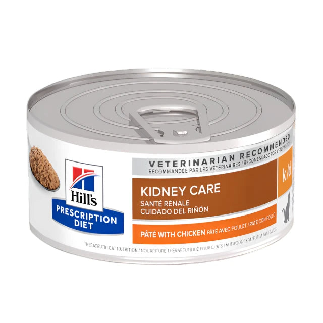 Hill's Prescription Diet k/d Kidney Care Pâté with Chicken Wet Cat Food, Kidney care cat food, Hills science diet cat food, pet Essentials Warehouse
