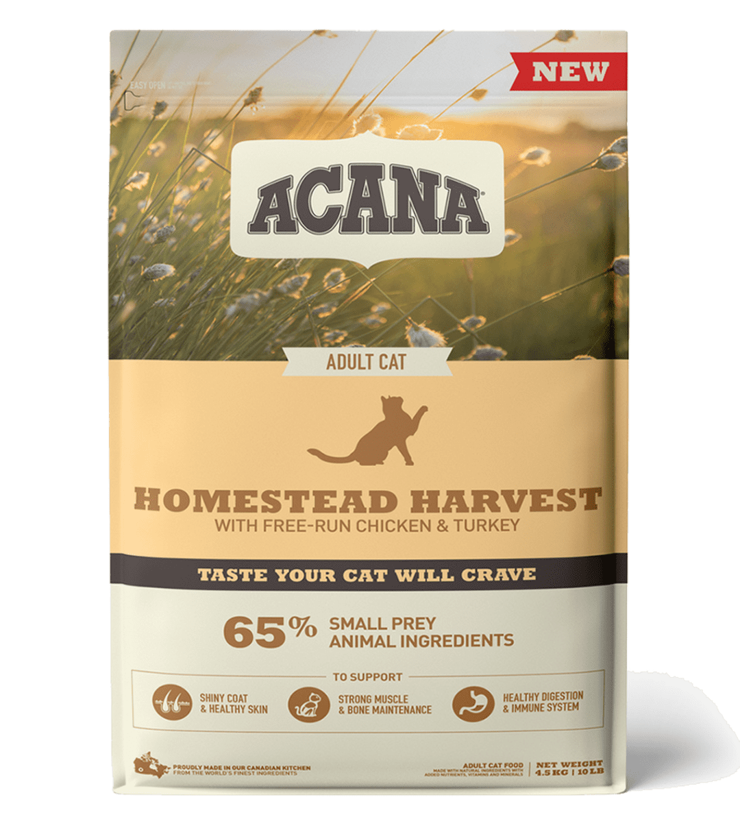 Acana Homestead Harvest Dry Cat Food 4.5kg, pet essentials warehouse, acana adult cat food