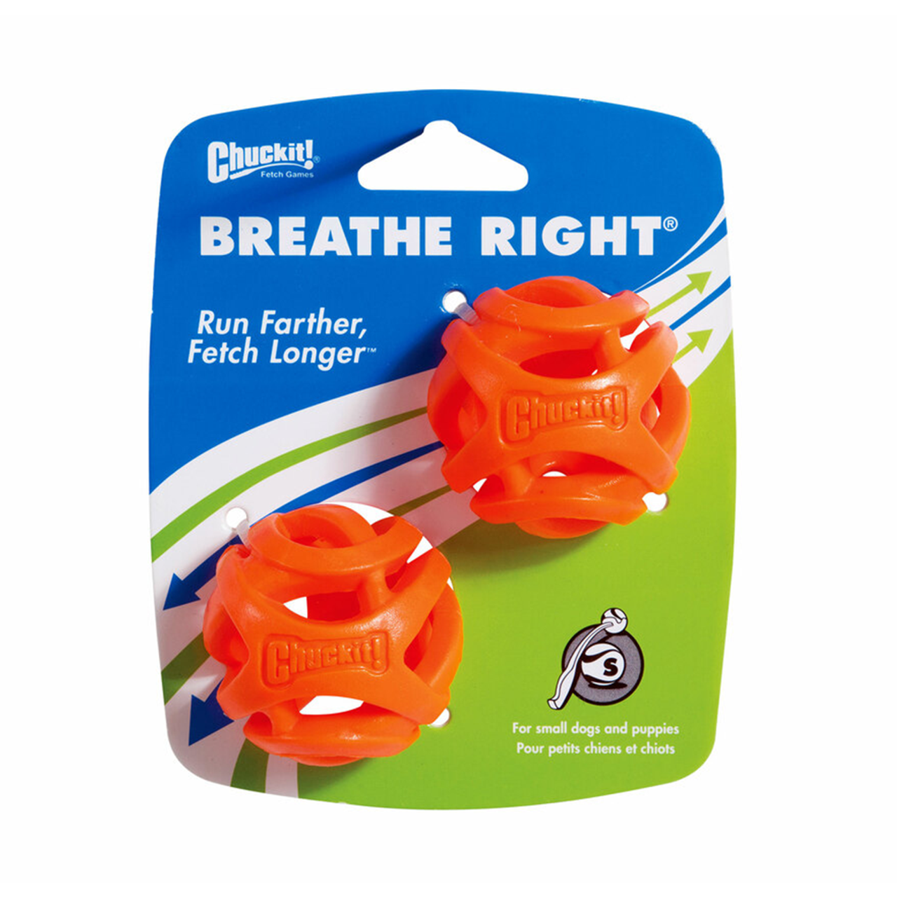 Chuckit! Breathe Right Ball small, no choke dog toys, pet essentials warehouse