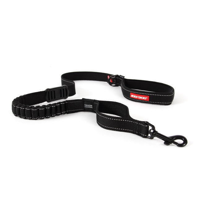 EzyDog Zero Shock Lead Black 120cm, pet essentials warehouse