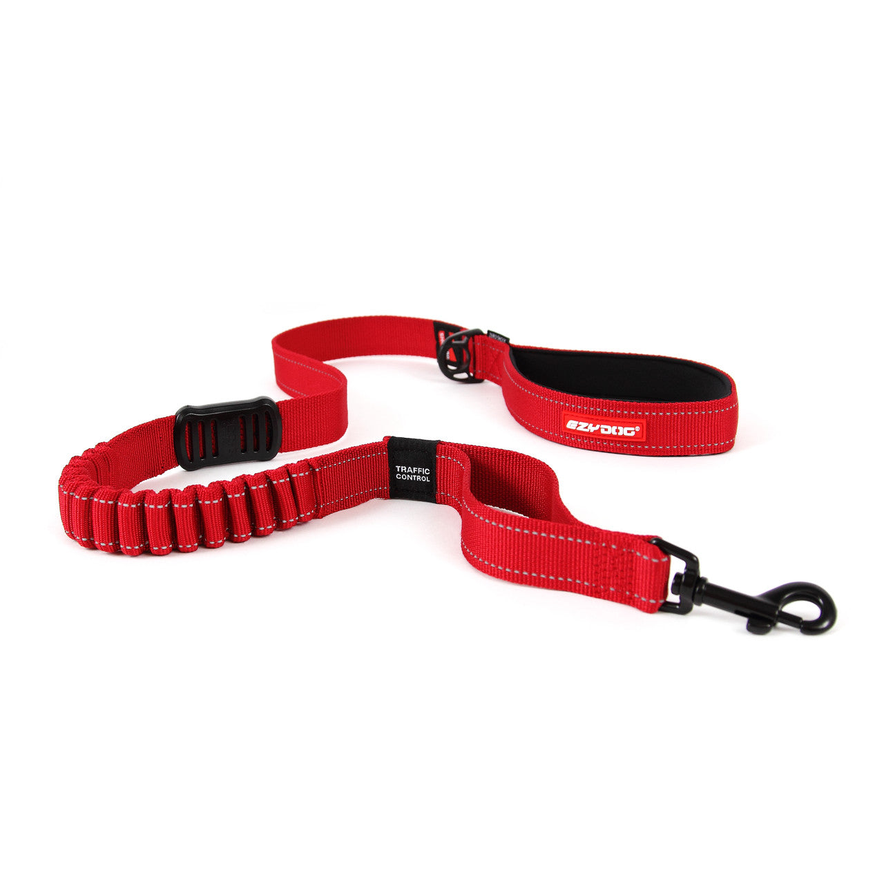 EzyDog Zero Shock Lead Red  120cm, pet essentials warehouse