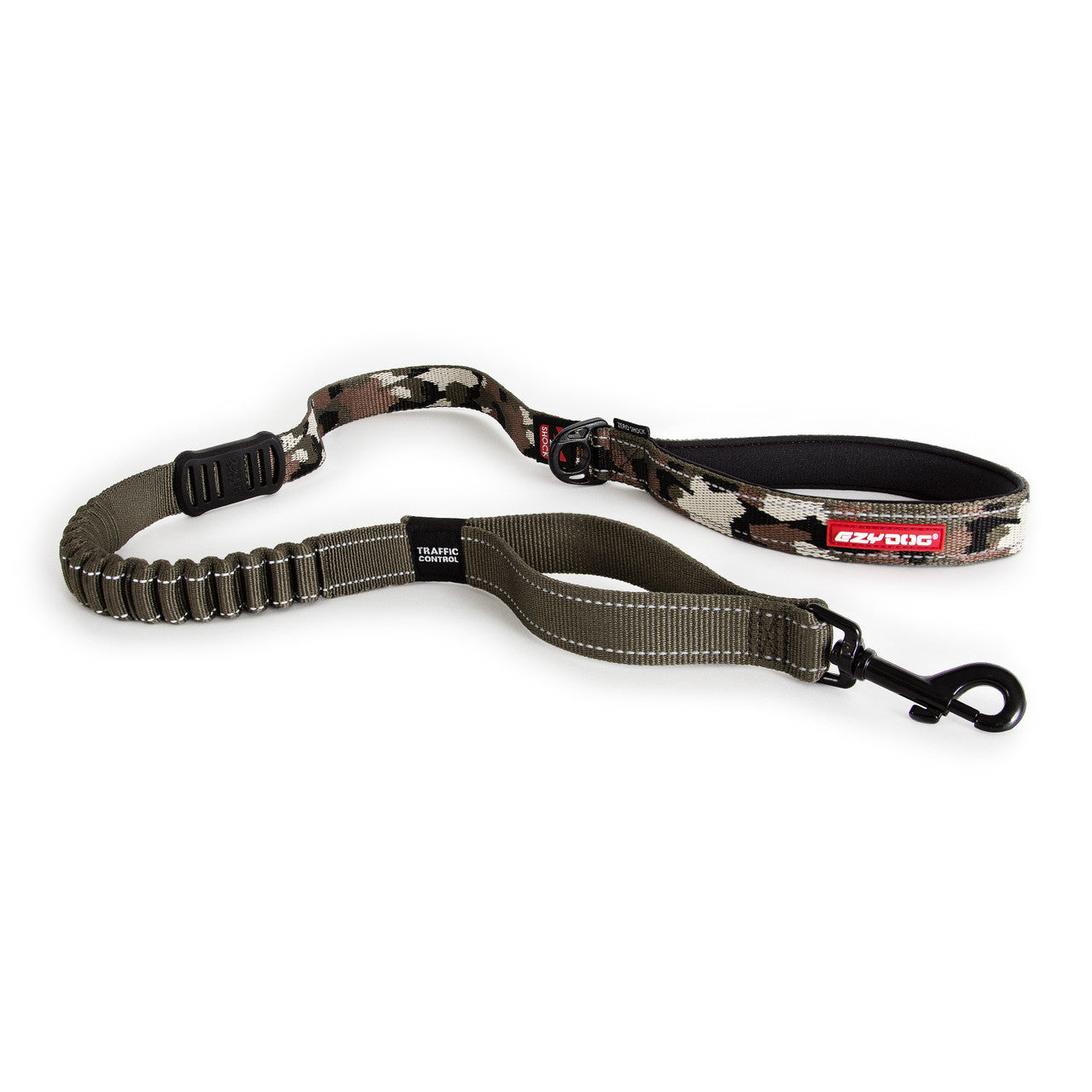 EzyDog Zero Shock Lead Camo 120cm, pet essentials warehouse