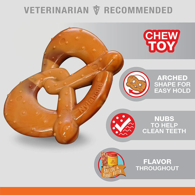 Nylabone Power Chew Pretzel Chew Toy, dental dog chew toy, Pet Essentials Warehouse