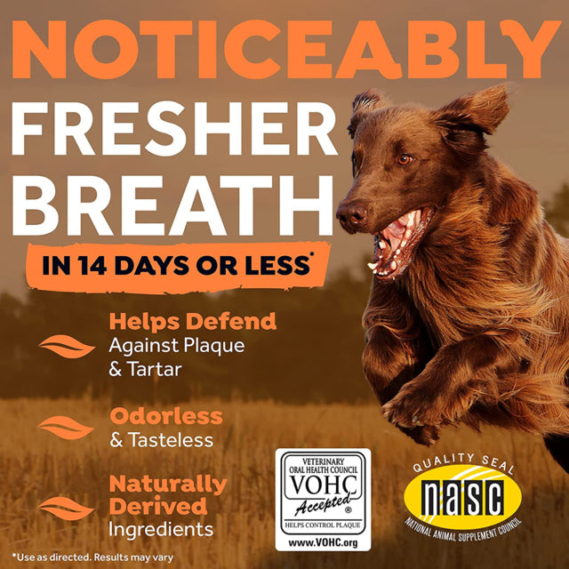 TropiClean Fresh Breath Dental Health Solution Skin Health Support for Dogs