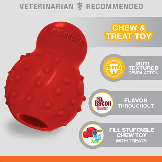 Nylabone Strong Stuffable Rhino Chew Cone Dog Toy, Small Dog Che, Fill Stuff and Chill, Pet Essentials Warehouse, Poster