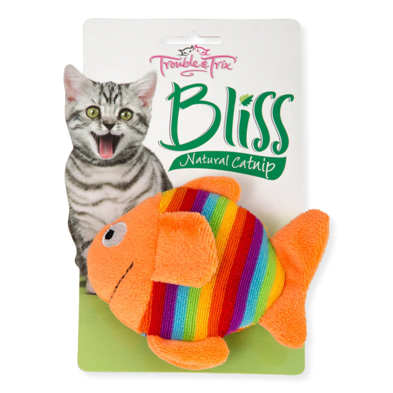 Trouble and Trix Bliss Catnip Fish, Bliss fish, Toys for cats, Pet Essentials Warehouse
