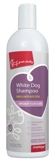 Yours Droolly White Dog Shampoo, Shampoo for white dogs, Pet Essentials Warehouse