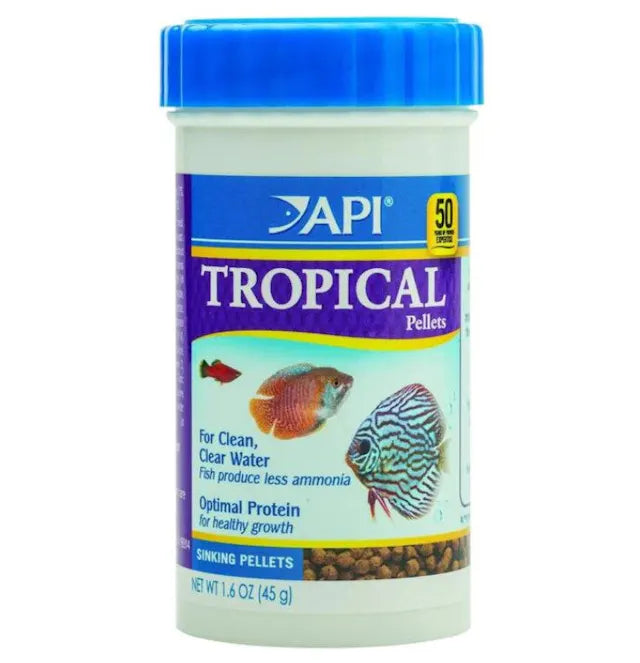 API Tropical Pellets, Tropical fish food, food for Tropical fish food, Pet Essentials Warehouse