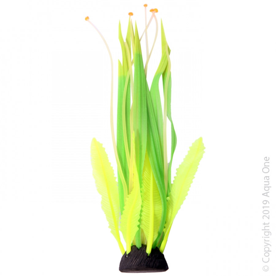 Aqua One Flexiscape Seagrass Caulerpa Green Yellow, Plastic Plants, plants for fish tanks, Pet Essentials Warehouse