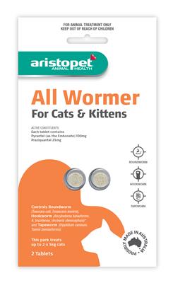 Aristopet All Wormer Cats and Kittens, Wormer for cats, cat wormer, kitten wormers, Pet city, Pet Essentials Warehouse