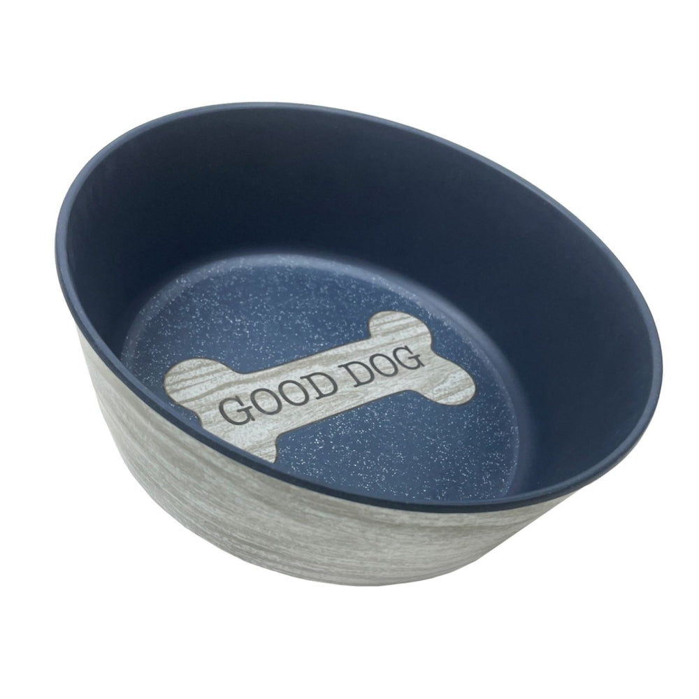 Barkley & Bella Bowl Melamine French Bone, Bowl for dogs,, Dog Bowls, Pet Essentials Warehouse
