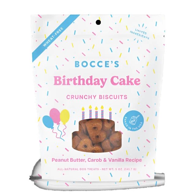 Bocce's Birthday Cake Biscuits Dog Treats, Birthday treats for dogs, Dog Treats, Pet Essentials Warehouse