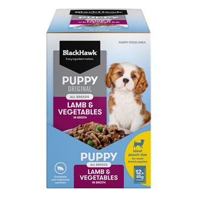 Black Hawk Puppy Lamb & Vegetables Wet Food Small Breed, Small Breed puppy food, Pet Essentials Warehouse
