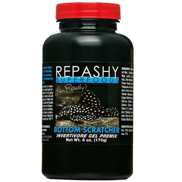 Repashy Bottom Scratcher Gel, Bottom Feeder food, Superfood for fish, Gel Premix fish food, Pet Essentials Warehouse