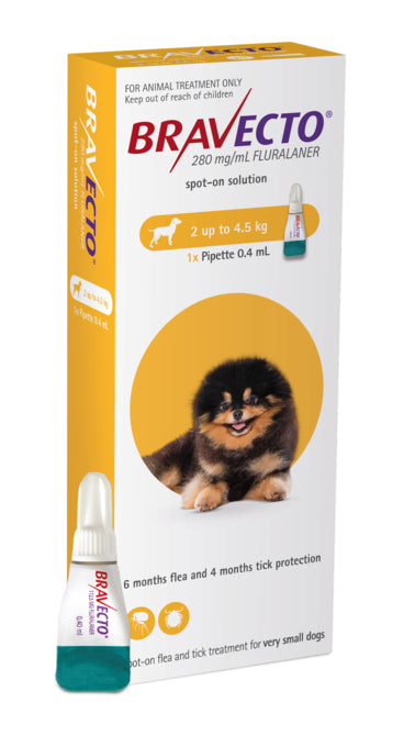 Bravecto Dog Spot On Flea & Tick, small dog, bravecto for dogs, Pet Essentials Warehouse 