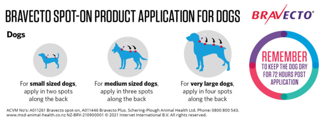 Bravecto Spot On Large Dogs 20-40KG, How to apply spot on for dogs, Pet Essentials Warehouse