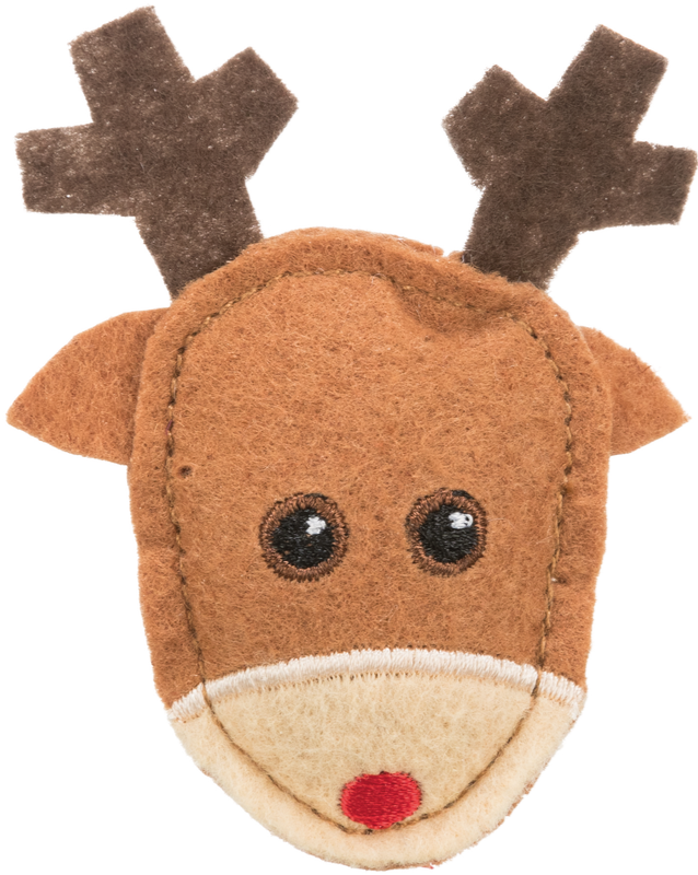 Christmas Felt Elk and Gingerbread Cat Toy, cat toys, pet essentials warehouse