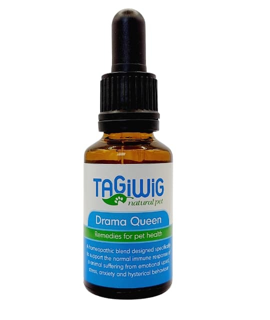 Tagiwig Drama Queen, Natural Remedies, Drama Queen for pets, Anxiety in pets, Pet Essentials Warehouse 