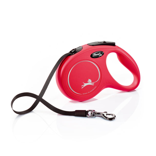 Flexi New Classic Tape Retractable Lead Red, Red Retractable, Pet Essentials Warehouse