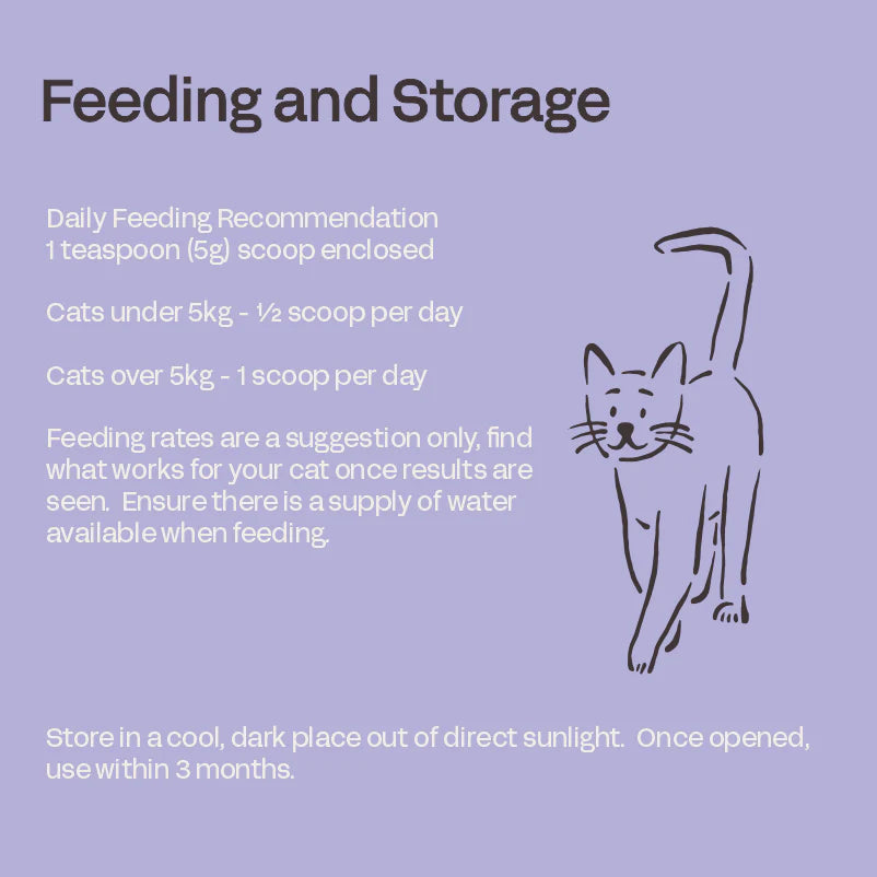 Fourflax Feline Calm Feeding and storage, Pet Essentials Warehouse