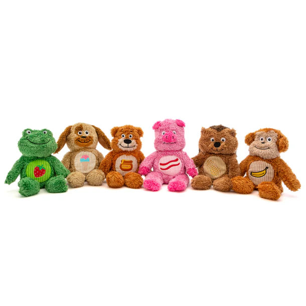 Guru Soft Scents Pig, lineup of all scented dog toys, Pet Essentials Warehouse