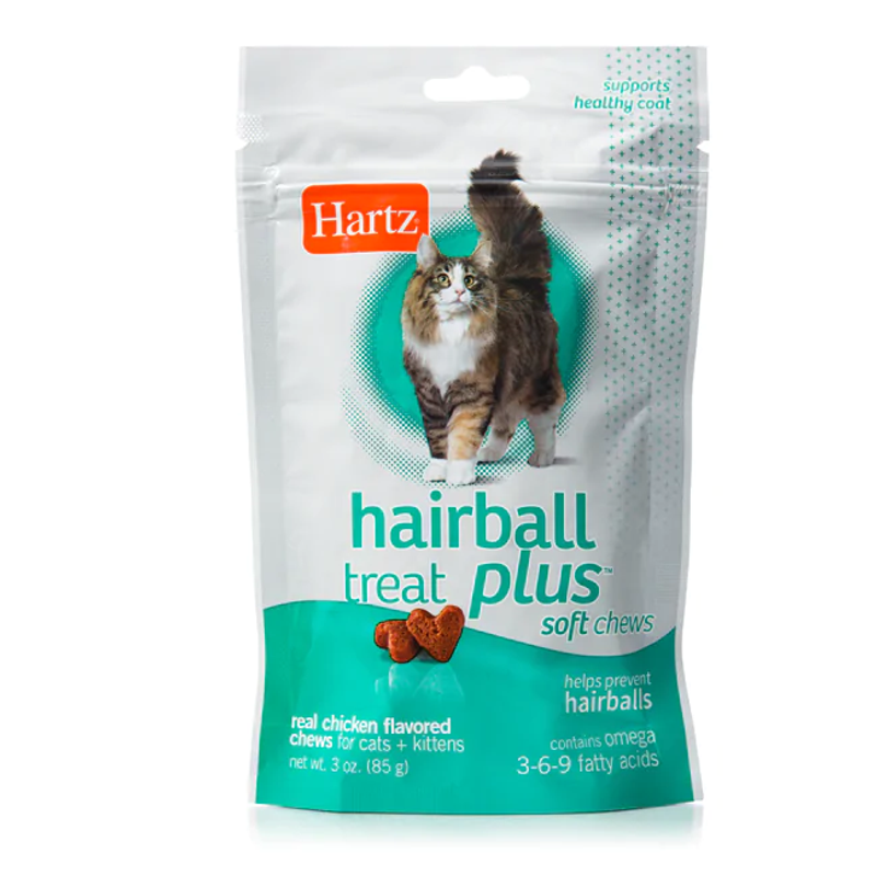 Hartz Hairball Treat Plus Chews Cat Treats, Cat Treats, Treats for cats, Pet Essentials Warehouse