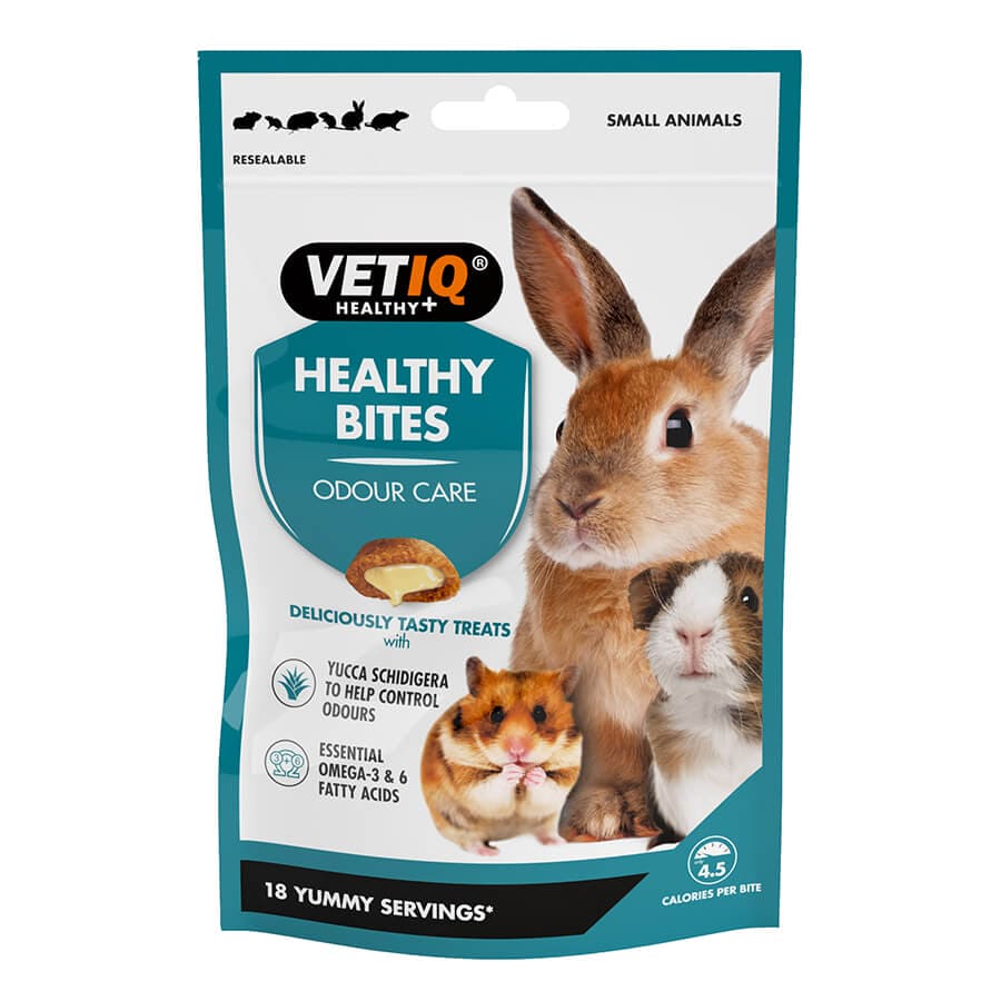 VetIQ Healthy Bites Odour Care for Small Animals, Odour in small animals, Healthy Bites, Pet Essentials Warehouse