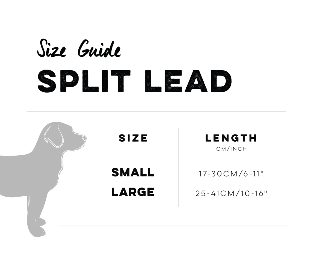 Huskimo Specialist Split Lead, Size Guide, Pet Essentials Warehouse