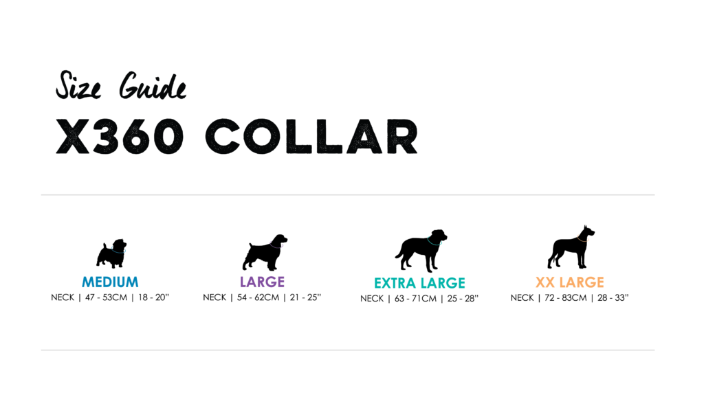 Huskimo Specialist 360 Dog Collar, Size Guide, Pet Essentials Warehouse
